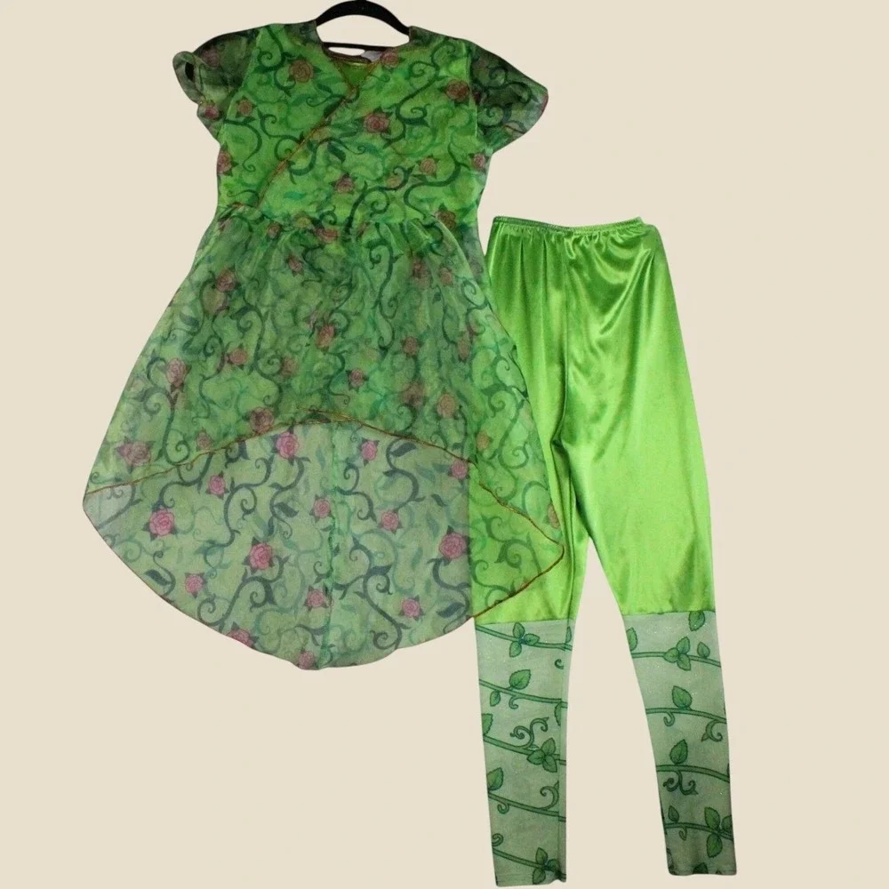 Rubies DC Super Hero Girls Poison Ivy Costume Set Size M Green Cottagecore Gorp